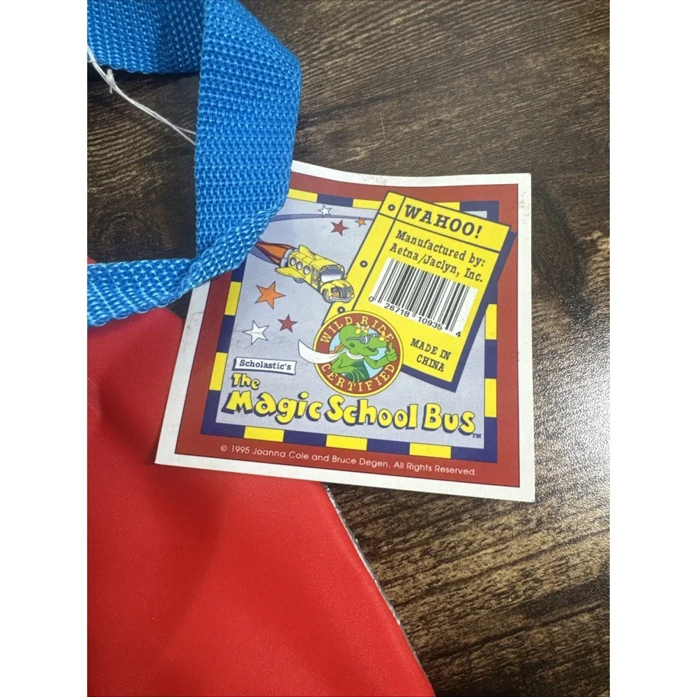 The Magic School Bus Backpack On The Ocean‎ floor 1994 Vintage With Tags